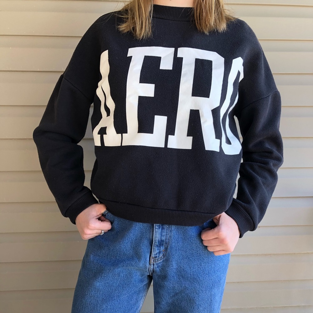 Black Aeropostale Crew Neck